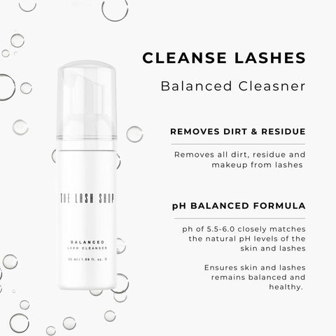 balanced cleanser information graphic