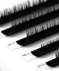 back view of a strip of instant bloom 0.03mm lashes