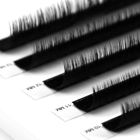 back view of a strip of instant bloom 0.03mm lashes