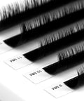 back view of a strip of instant bloom 0.05mm lashes