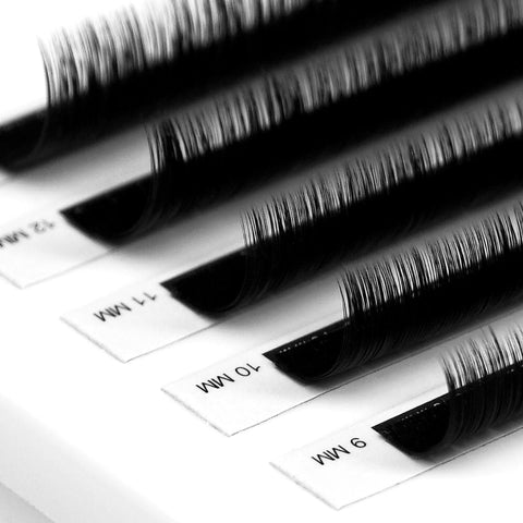 back view of a strip of instant bloom 0.05mm lashes