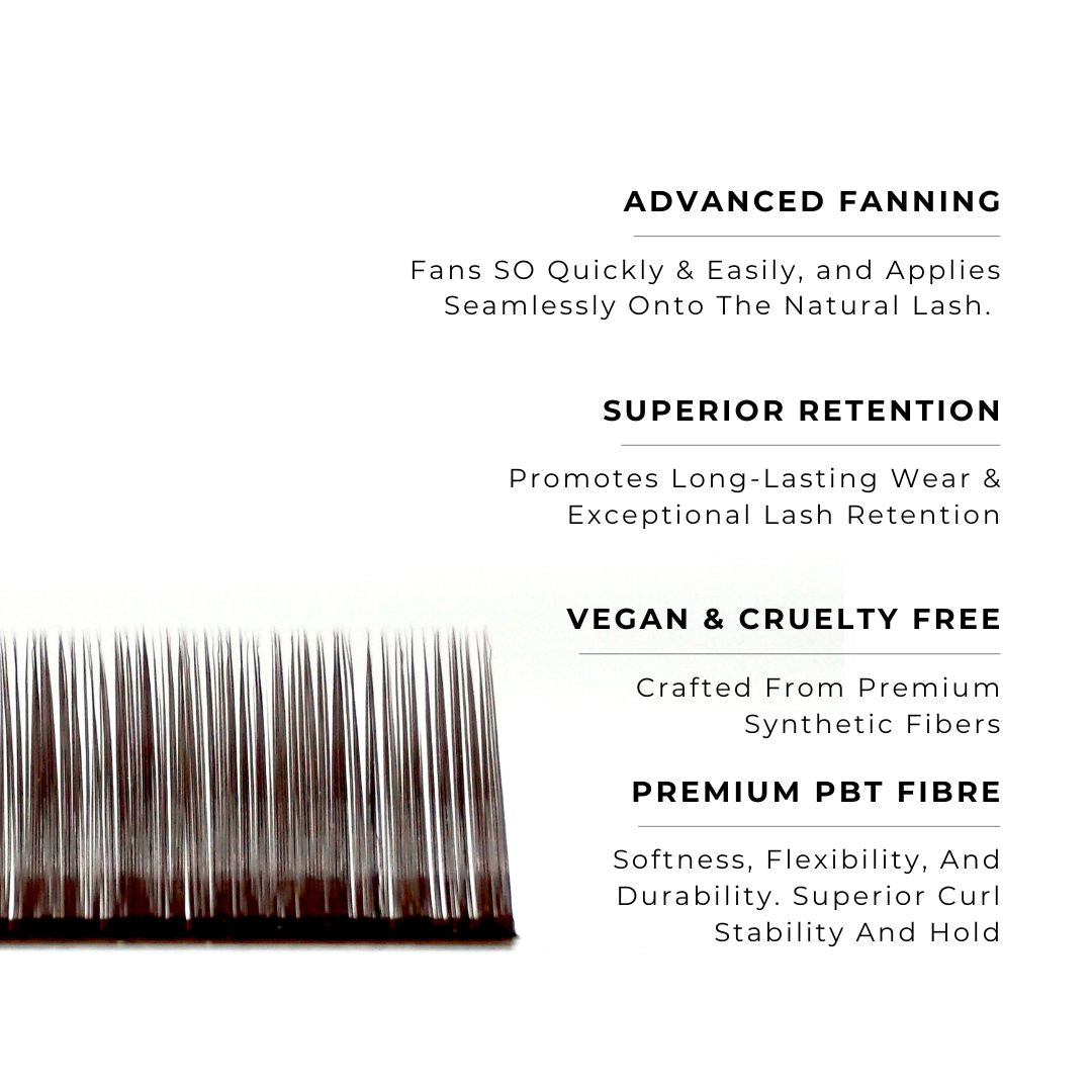 Satin Silk Lashes (Chocolate) 0.07mm