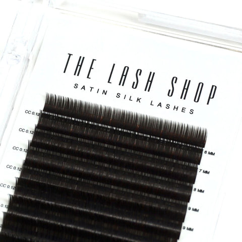 espresso satin silk 0.12mm lash tray