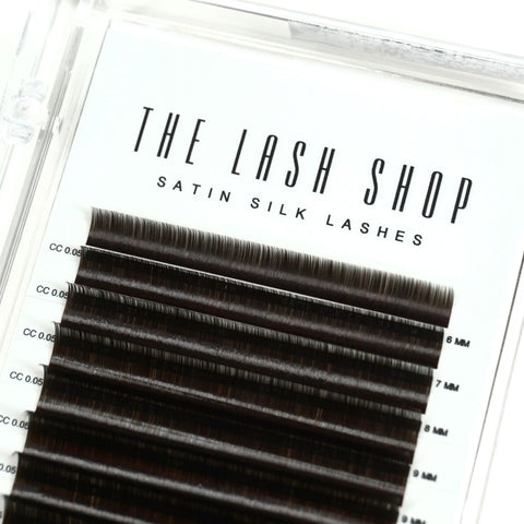 espresso satin silk 0.05mm lash tray