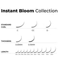 instant bloom lash chart