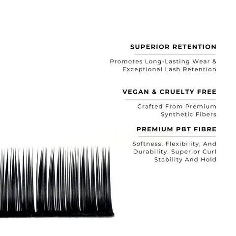 strip of mynk 0.18mm lashes with features