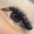 set of volume lashes using noir collection