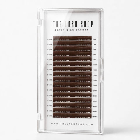 Satin Silk Lashes (Chocolate) 0.07mm