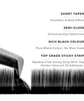 strip of satin silk 0.05mm lashes with features